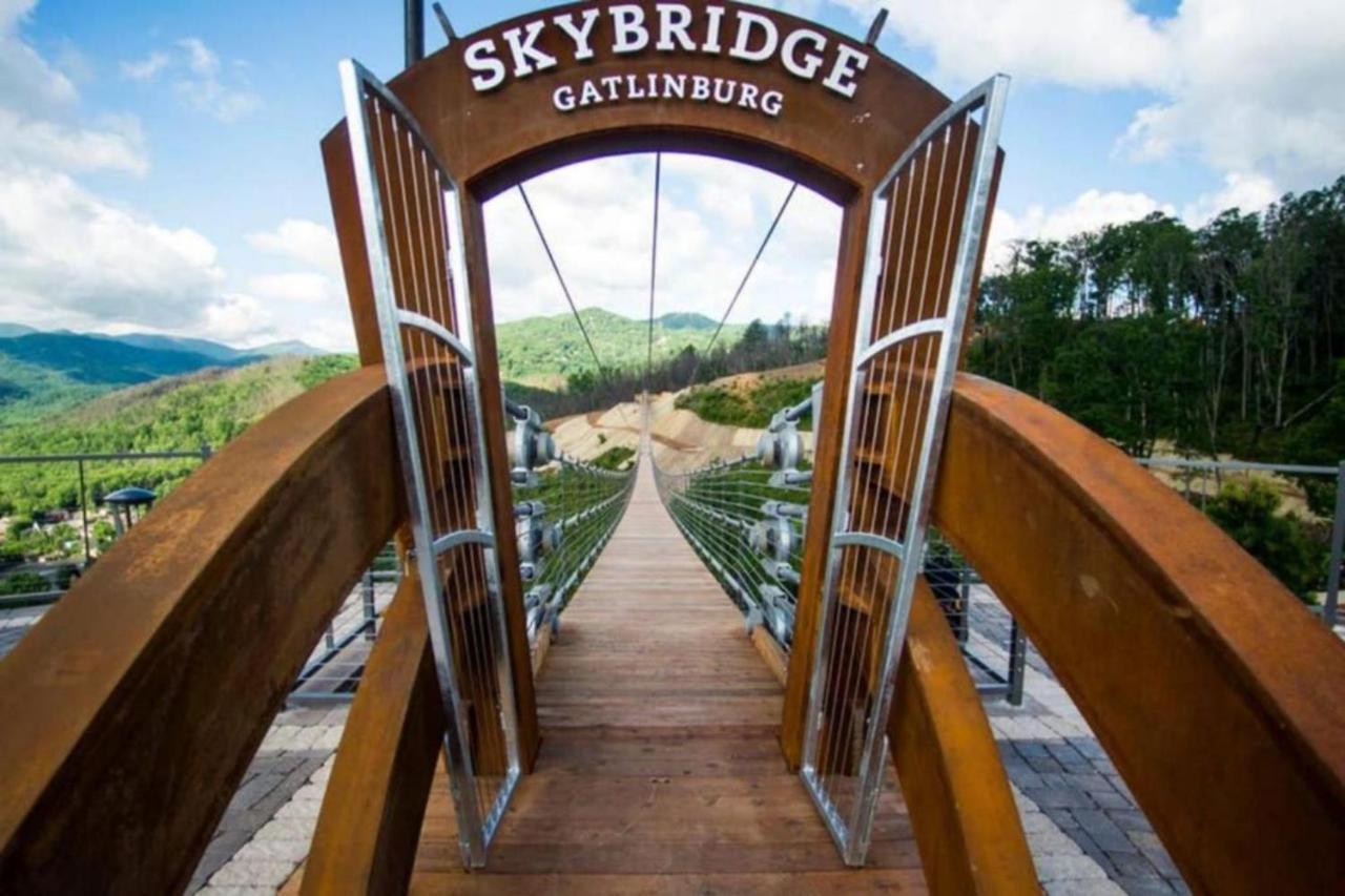 Sky High Views!!-Peak Mountaintop-Outdoor Pool-Close To Downtown-Private Balcony-Wifi-Cable แกตลิงเบิร์ก ภายนอก รูปภาพ